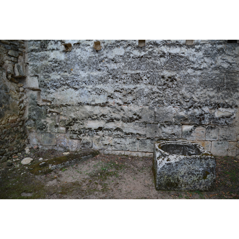 inside the nave, by the north wall