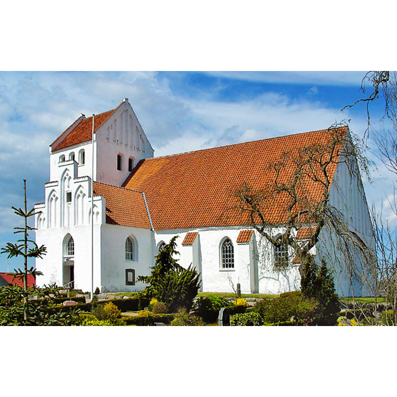 Source vaption: "Kirke Helsinge kirke [...]  fra sydøst"