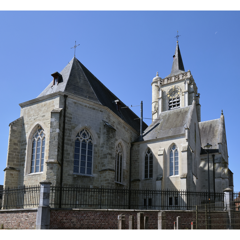 Source caption: "Ternat - Kerkplein 1 - Parochiekerk Sint-Gertrudis "