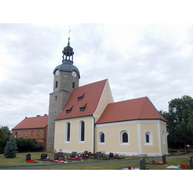 Source caption: "Kirche St. Lucia in Zschepplin"