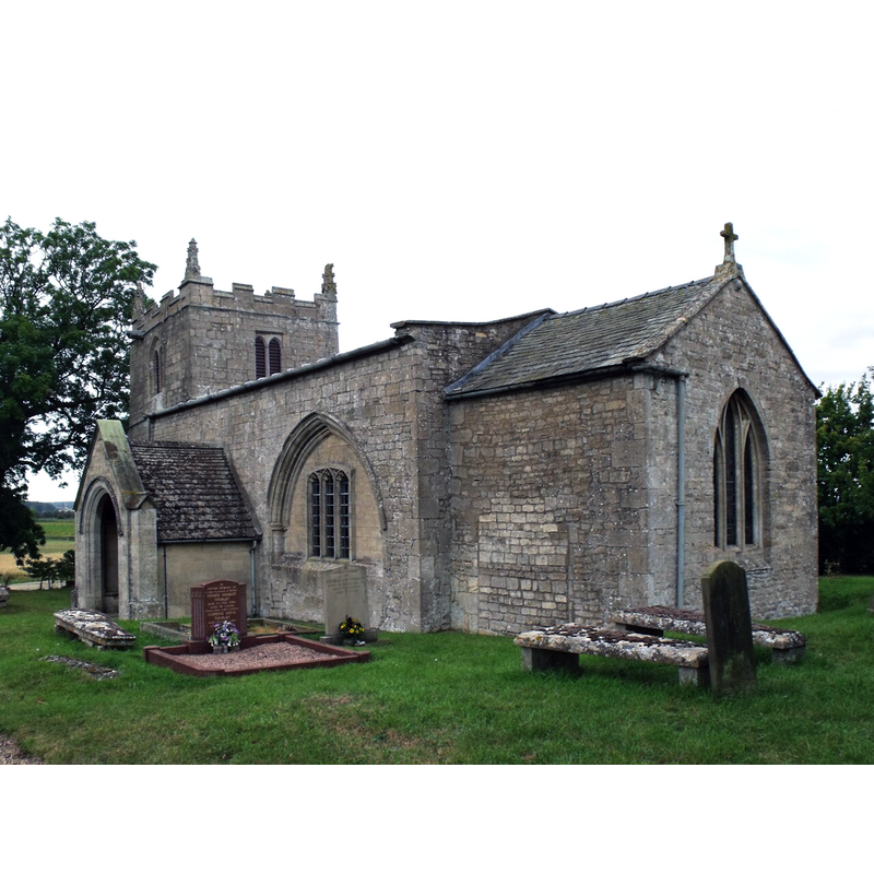 Source caption: "St Mary's Church, Evedon. Grade II listed. 13th Century onwards. The nave contains a cast iron tortoise stove inscribed "Slow but sure combustion""