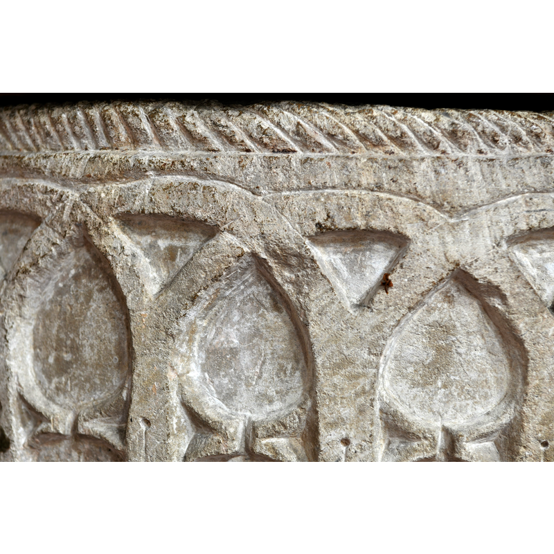 Source caption: "Gayton, St. Mary's Church: Font, seemingly Norman though precise date not known"
