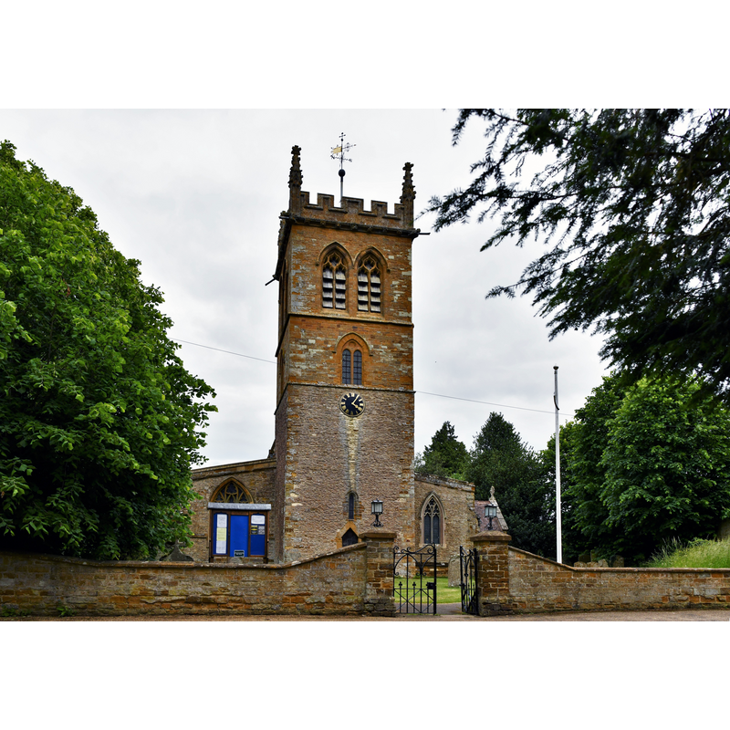 Source caption: "Gayton, St. Mary's Church: Western aspect"
