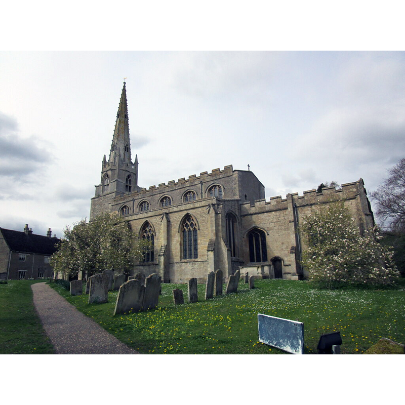 Source caption: "St Mary's church, Nassington. Built between the [e]leventh and seventeenth centuries"