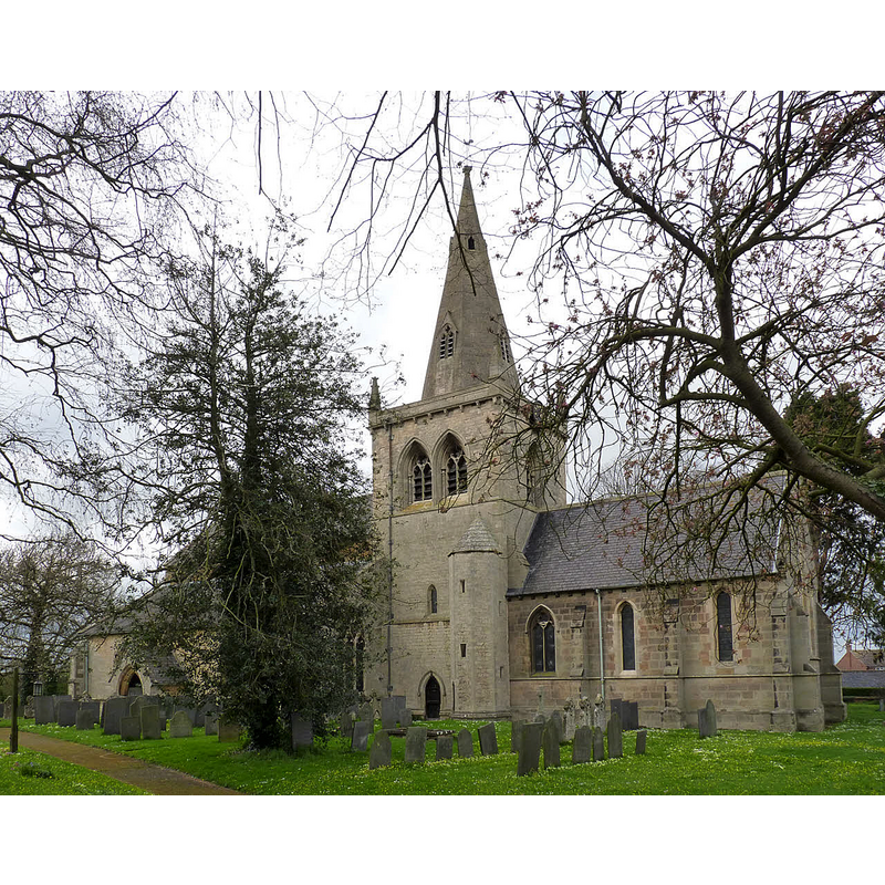 Source caption: "St John of Beverley Church, Whatton in the Vale. Various rebuildings between 1808 and 1900 mean that little of the exterior of the church is original"