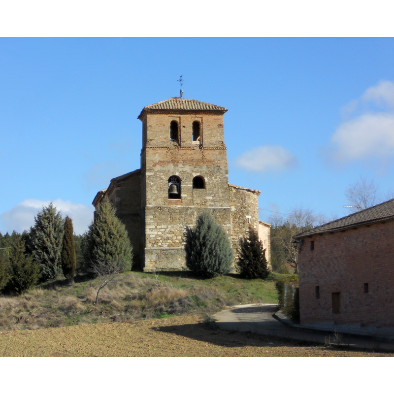 Source caption: "Church of San Cristóbal in Arenillas de Nuño Pérez (Palencia, Castile and León)."