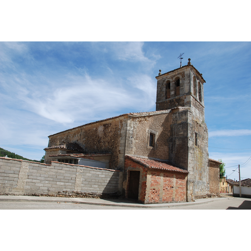 Source caption: "Church of Saint Andrew in Revilla de Collazos (Palencia, Castile and León)."