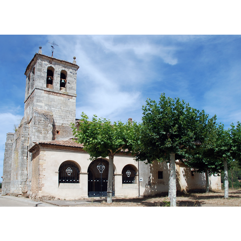 Source caption: "Church of Saint Andrew in Revilla de Collazos (Palencia, Castile and León)."