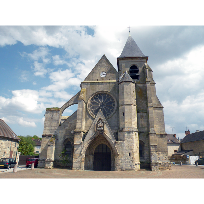 Source caption: "Église de Cires-lès-Mello, Oise, France"