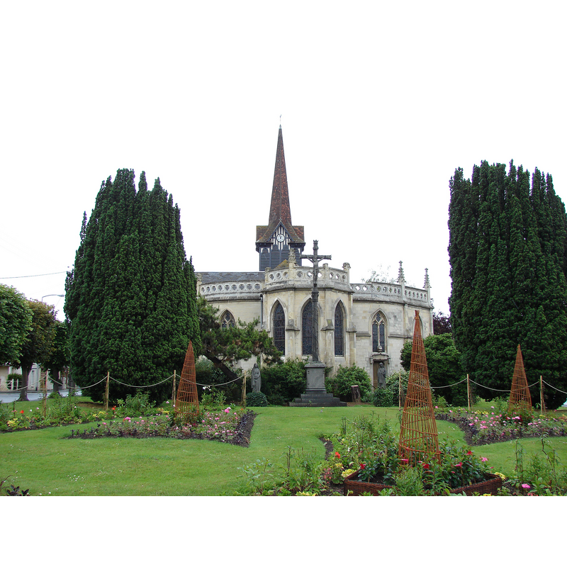 Source caption: "Eglise Saint-Michel, Cabourg, Lower Normandy, France"