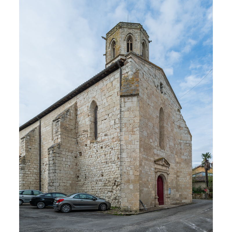 Source caption: "Mary Magdalene church in Larrazet, Tarn-et-Garonne, France"