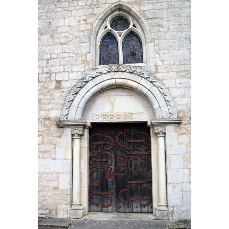 Source caption: "Coussey. Le portail de l'église."