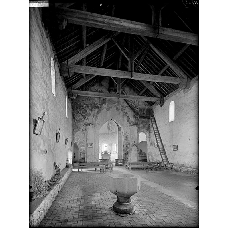 the church interior was later re-purposed as a museum and the font kept in its place