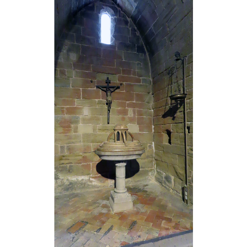 the modern font in this church