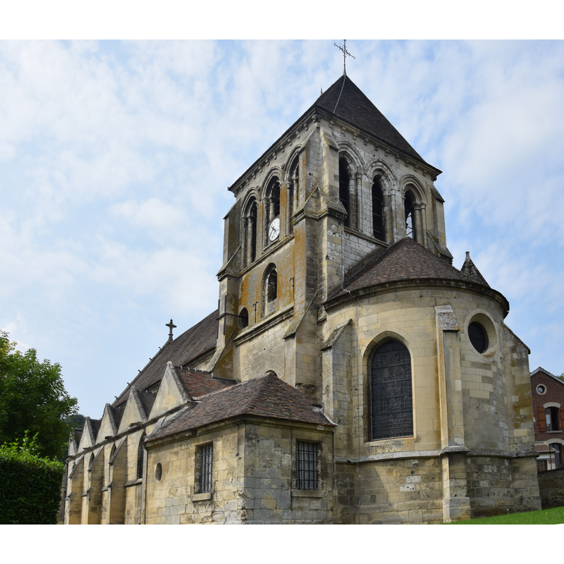 Source caption: "Église Notre-Dame de Chiry-Ourscamp"