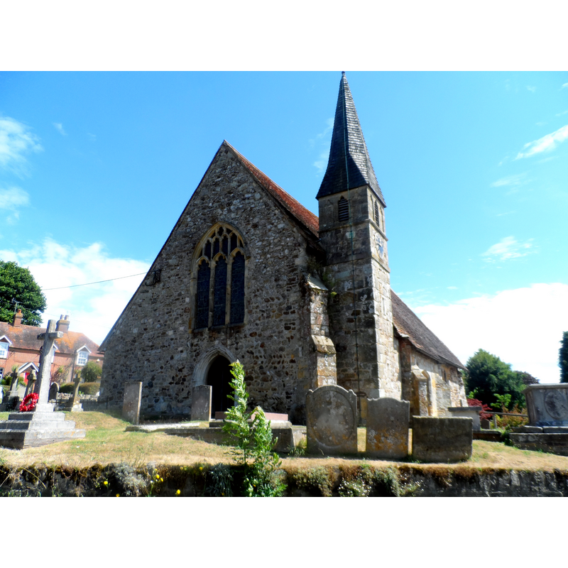 Source caption: "St Peter's church Newenden"