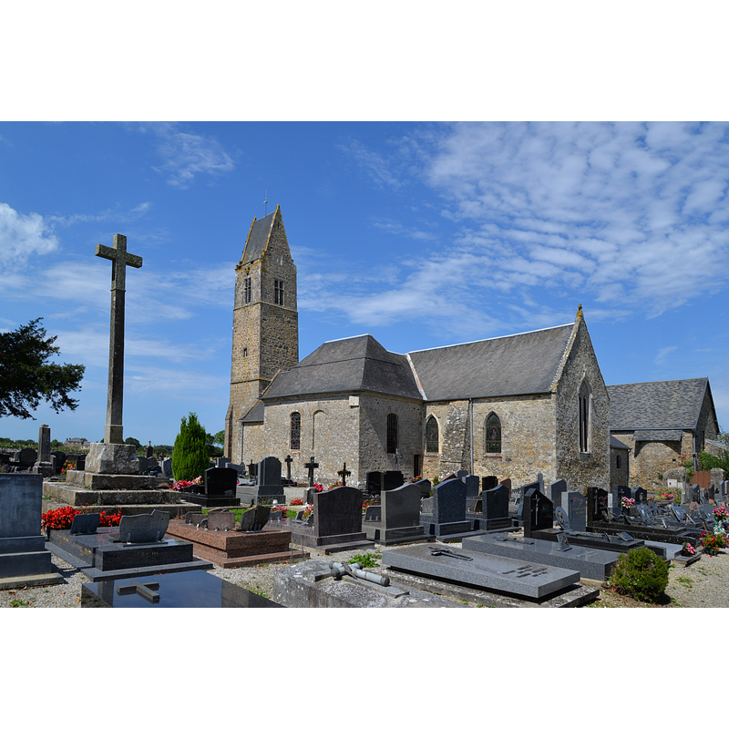 Source caption: "Église Notre-Dame de Gratot"