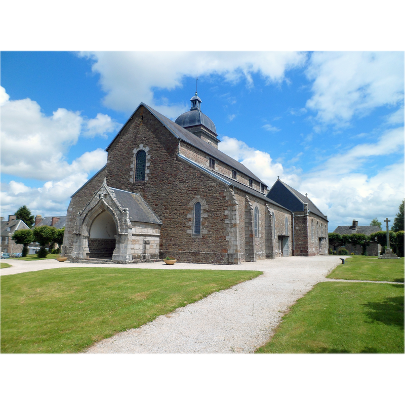Source caption: "Église Saint-Pierre d'Hambye"