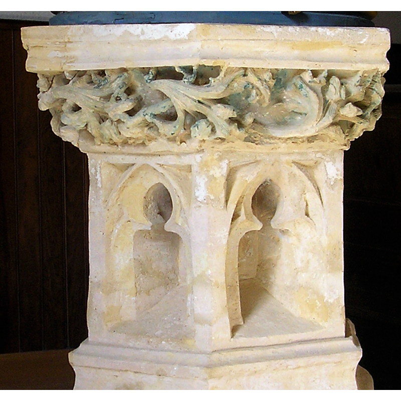 deeply carved