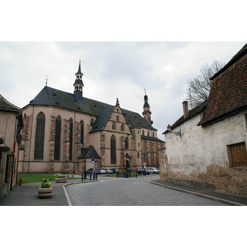 Source caption: "Église Saint-Georges, also Église des Jésuites, Molsheim, Alsace, France"