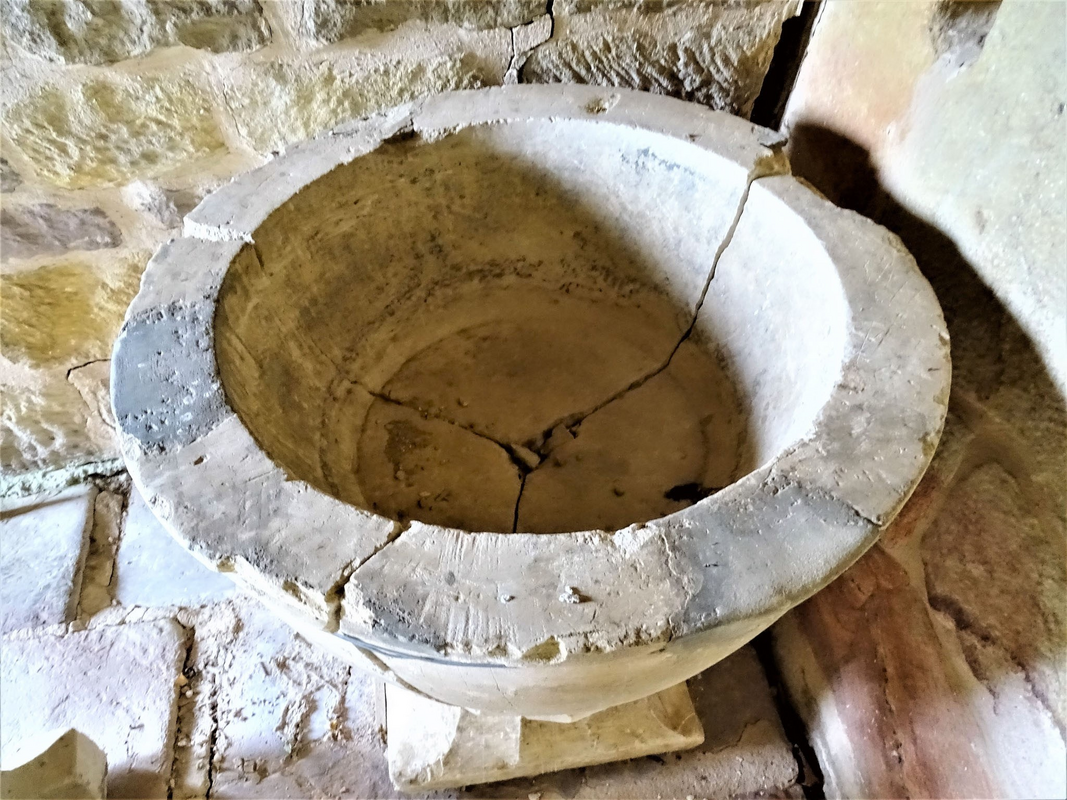 showing the terrible damage and the centre drain