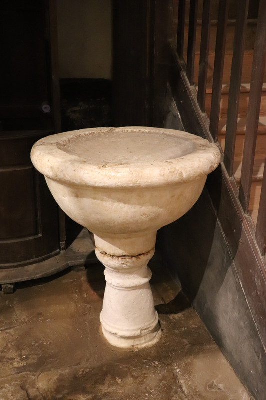 the second, later font in this church