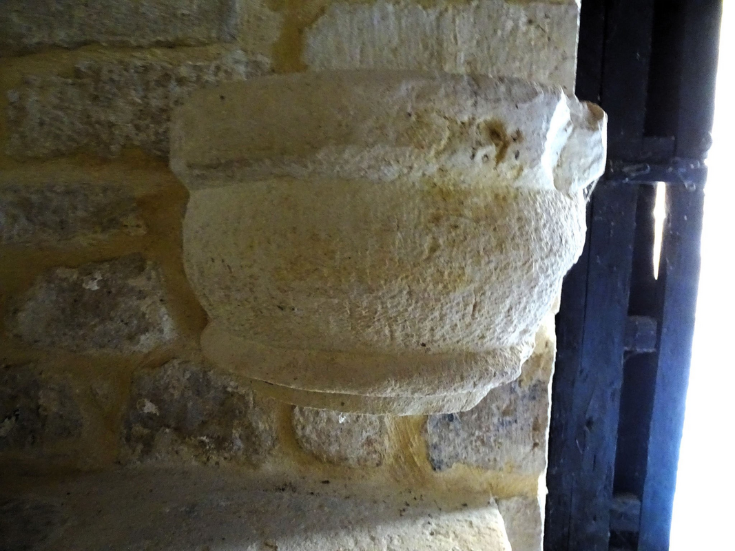 wall-mounted by the doorway