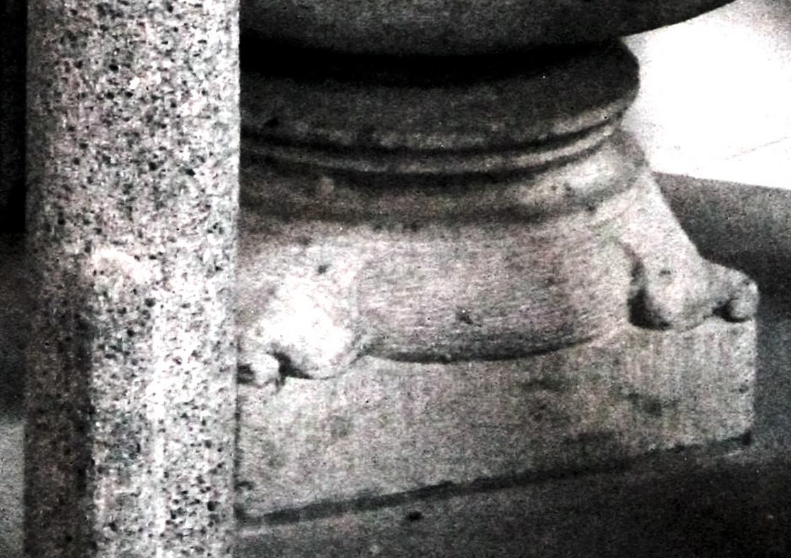 one one each angle of the lower base