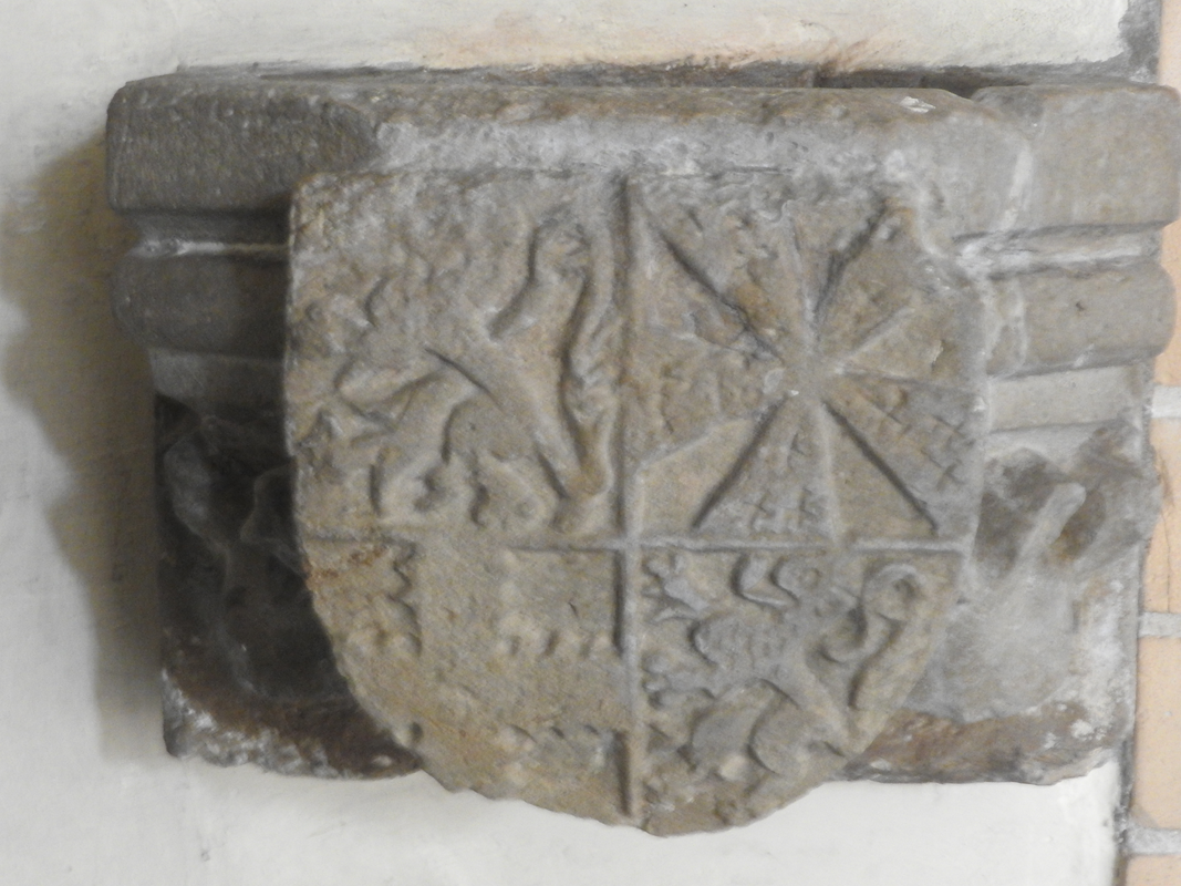 showing the same coat of arms symbol as the one on the font [cf. FontNotes]