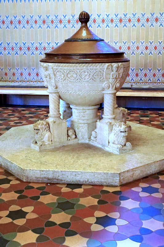 "The Baptismal Font of the church."