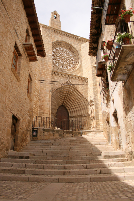 "Rosetón de la iglesia de Santa María la Mayor, Valderrobres, Teruel"