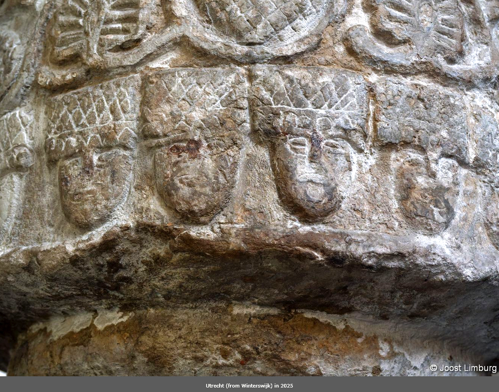 a rouw off -- patterned headdresses