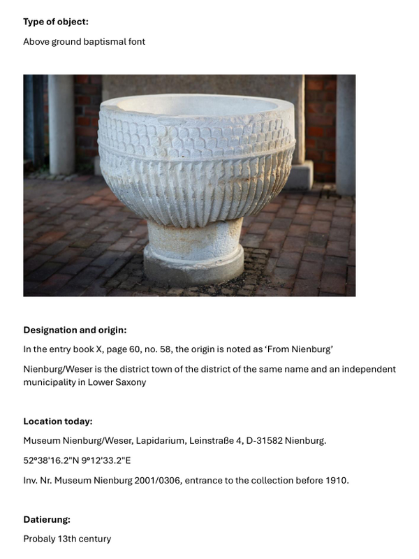 [Museum Nienburg/Weser file -- detail]