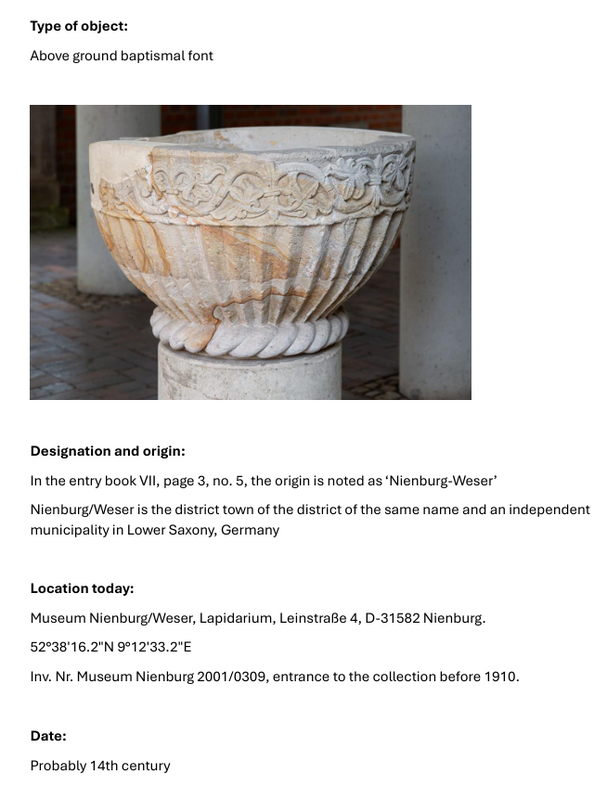 [Museum Nienburg/Weser file -- detail]