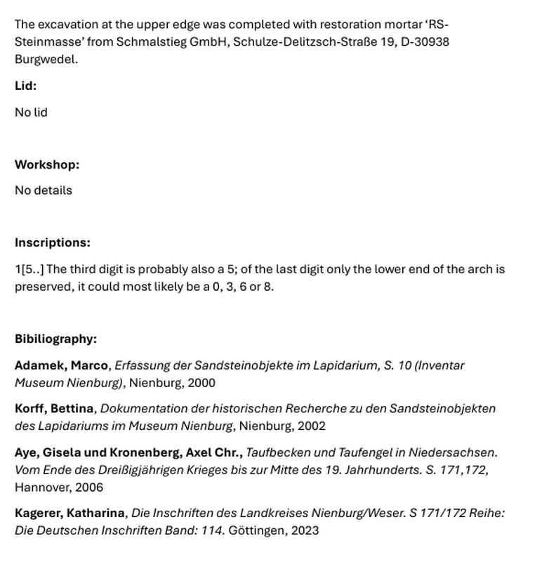 [Museum Nienburg/Weser file -- detail]