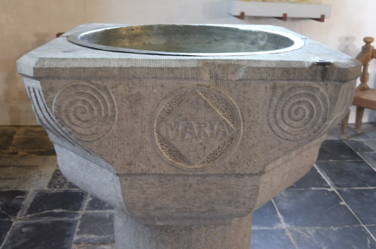 showing the re-carving of ca. 1850