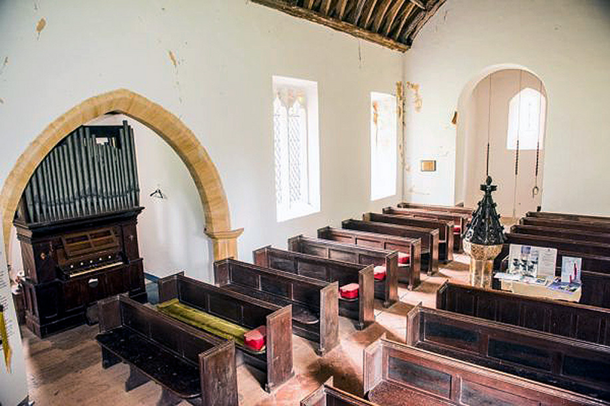 "Unusually, the 17th-century font is made of alabaster, quarried at nearby Watchet."