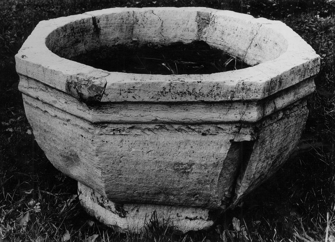 shown in the vicarage garden in 1972 -- it later disappeared