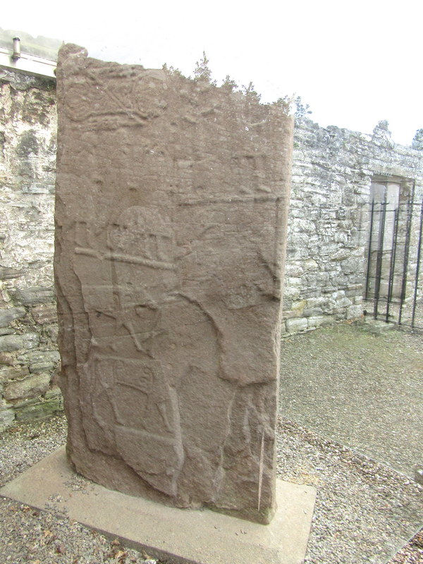 late-7thC Pictish sandstone cross slab