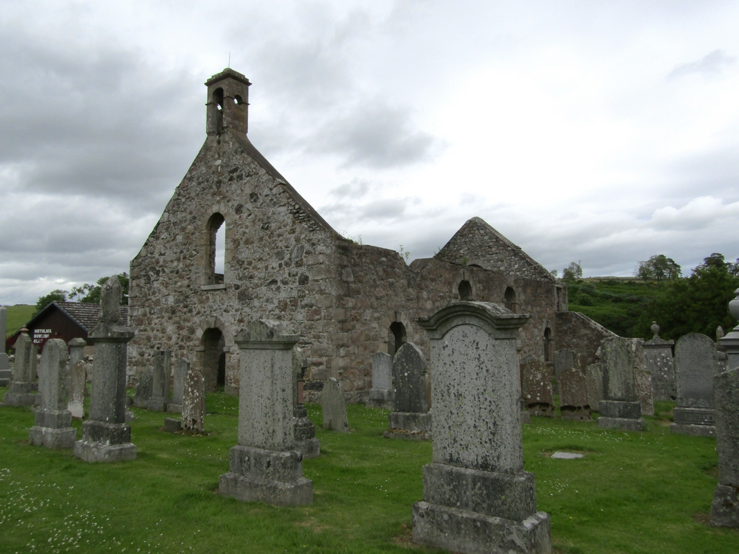 the ruins of the old church
