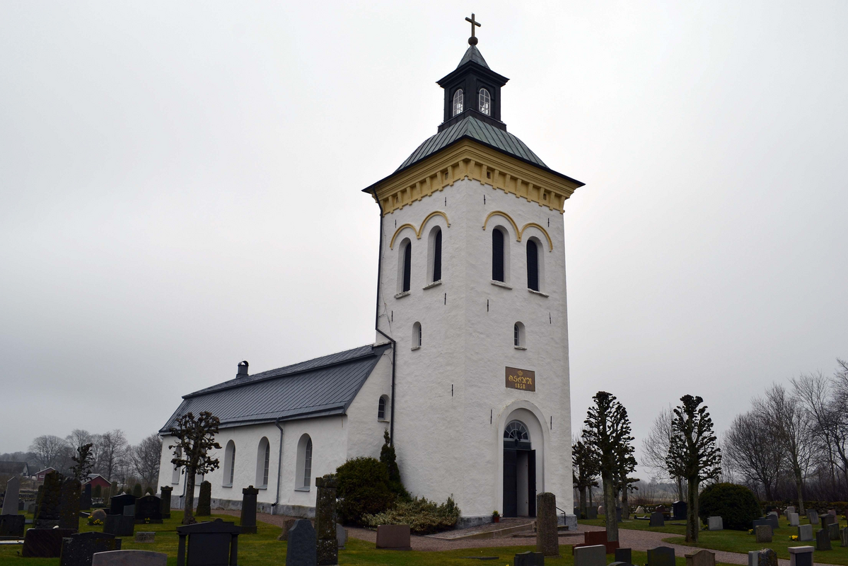 "Spannarps kyrka, Halland."