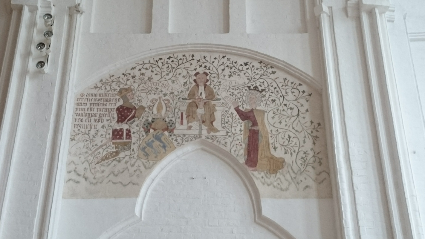 "Kalkmaleri i Sankt Peders Kirke, Næstved -- Sankt Peders Kirke Valdemar"