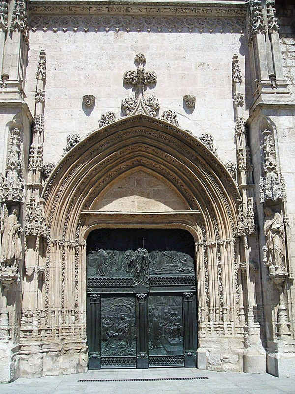 "Portada de la iglesia de San Lesmes (Burgos)"
