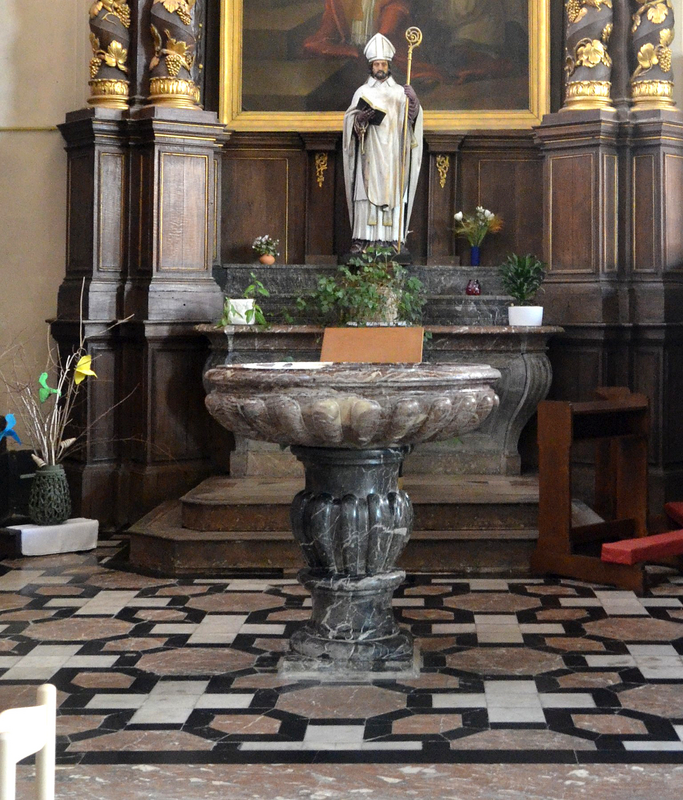 located at the east end of the north aisle