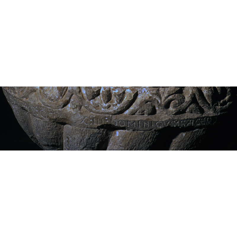 [cf. Font notes and inscription area] -- the date can be seen in this part of the inscription: "ERA : m : CC : X[x]XX : III"