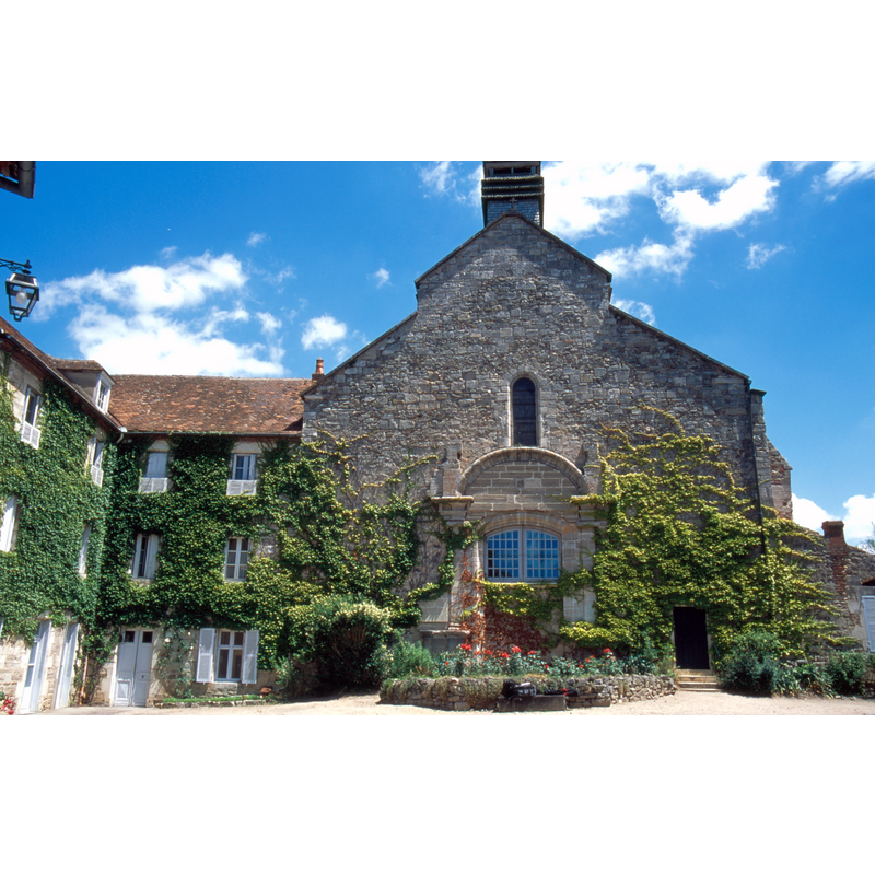 the courtyard of the abbey