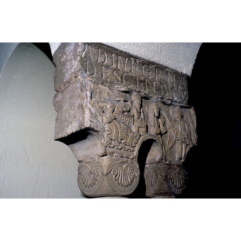 from the original mid-12thC cloister at Eschau, moved to the Musée de l'Oeuvre de Notre-Dame, Strasbourg