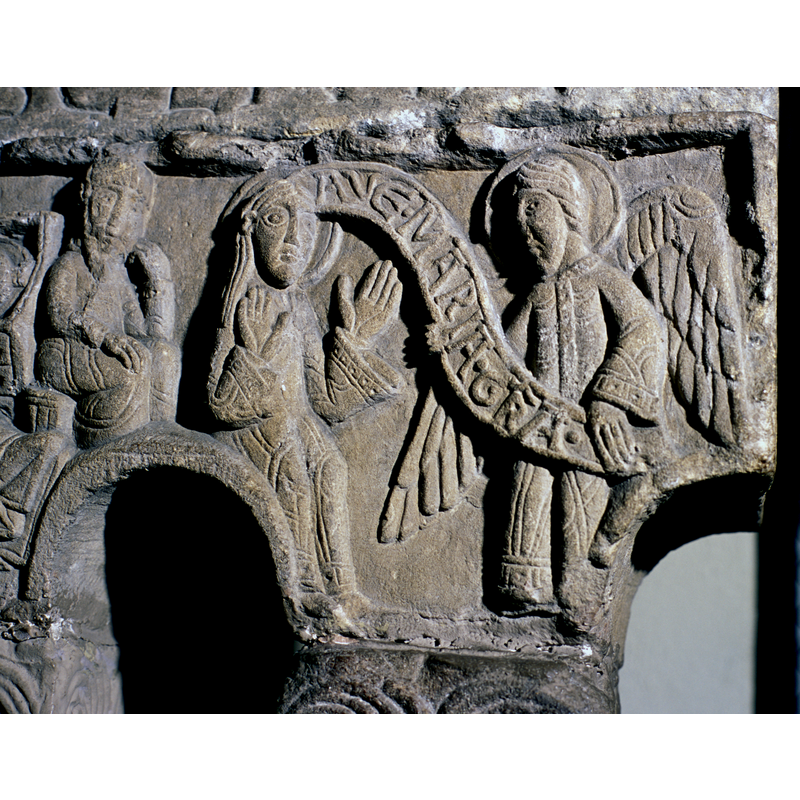 from the original mid-12thC cloister at Eschau, moved to the Musée de l'Oeuvre de Notre-Dame, Strasbourg