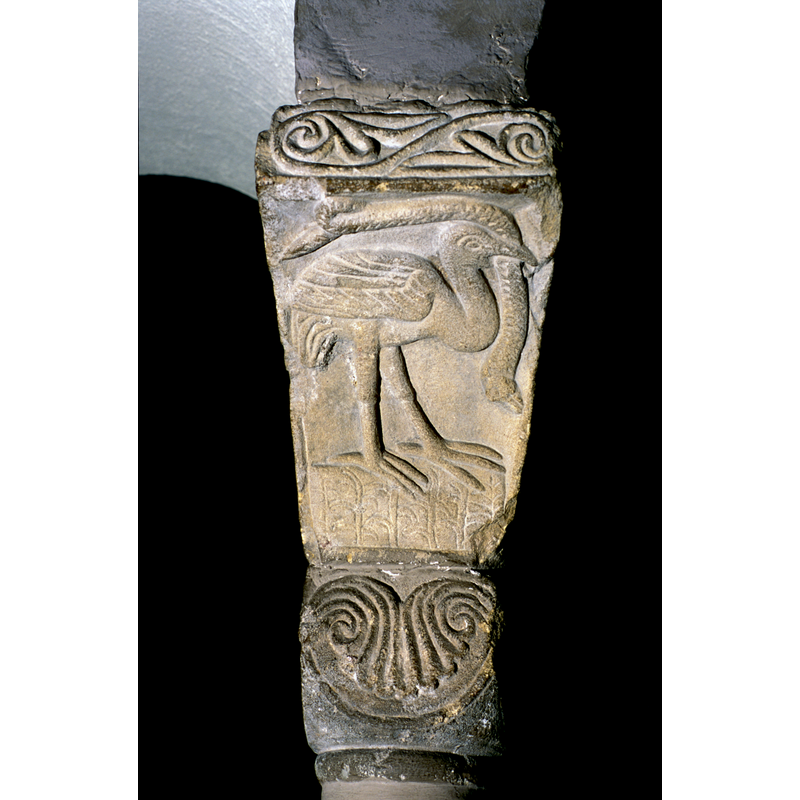 from the original mid-12thC cloister at Eschau, moved to the Musée de l'Oeuvre de Notre-Dame, Strasbourg