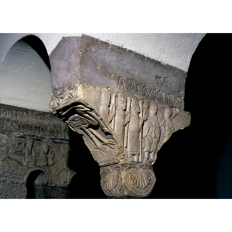 from the original mid-12thC cloister at Eschau, moved to the Musée de l'Oeuvre de Notre-Dame, Strasbourg